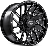 GT OFFROAD AGGRESSION Gloss Black Milled 17x9 +12 6x135/6x139.7 106.1