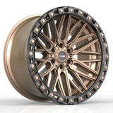 VORTEK VRT-608 Matte Bronze Black Bead Ring 20x10 -12 5x127/5x139.7 78.1