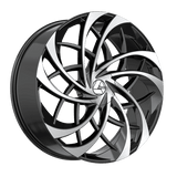 AZARA AZA-540 Gloss Black Machined 22x9.5 +15 5x120/5x115 74.1