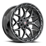 VORTEK VRP-504 Black Diamond Cut W/ Dark Tint 20x9 +0 5x127/5x139.7 78.1