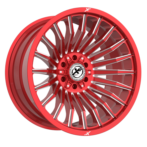XF OFFROAD XF-231 Red Milled 22x12 -44 8x165.1/8x170 125.2
