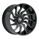 SENTALI BARREL FORGED XTREME BFX4 Gloss Black Lip / Gloss Black Milled Centre 22x12 -44 6x135/6x139.7 106.1