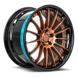 SENTALI BARREL SB2 Gloss Black Lip / Gloss Bronze Centre 19x9.5 +38 5x120 72.6
