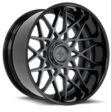 SENTALI BARREL FORGED XTREME BFX5 Gloss Black Lip / Gun Metal Centre 24x14 -76 6x135/6x139.7 106.1