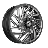 XF OFFROAD XF-229GBML-F Gloss Black Milled 20x8.25 +110 8x200 142
