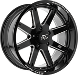 GT OFFROAD INVASION Gloss Black Milled 22x12 -44 6x135 87.1
