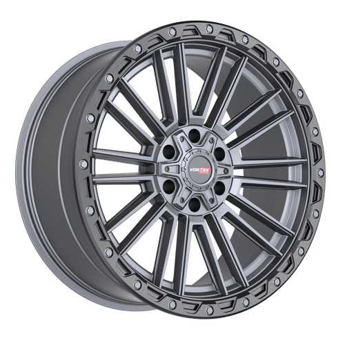 VORTEK VRT-604 Matte Titanium Black Bead Ring 20x9.5 -18 6x135/6x139.7 106.1