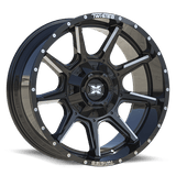 TWISTED OFF-ROAD TW2 Gloss Black Milled 22x12 -44 8x165.1/8x180 0