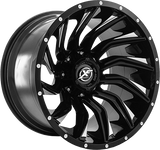 XF OFFROAD XF-224 Gloss Black Milled 24x14 -76 5x127/5x139.7 78.1