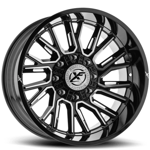 XF OFFROAD XF-230 Gloss Black Milled 20x10 -12 6x135/6x139.7 106.4