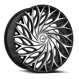 AZARA AZA-525 Gloss Black Machined 24x9 +22 6x135/6x139.7 87.1