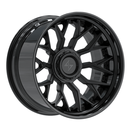 SENTALI BARREL FORGED XTREME BFX2 Gloss Black Lip / Matte Black Centre 22x10 -24 6x135/6x139.7 106.1
