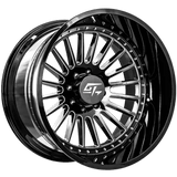 GT OFFROAD STRIKE Gloss Black Milled 20x9 +12 6x139.7 106.1