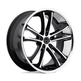 Asanti Black ABL-1 PEGASI Machined Face W/ Ss Lip 20x8.5 +35 5X120 74.1