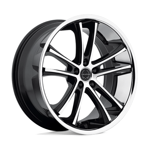 Asanti Black ABL-1 PEGASI Machined Face W/ Ss Lip 22x9 +15 5X115 74.1