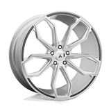 Asanti Black ABL-19 ATHENA Brushed Silver 20x8.5 +38 5X120 74.1