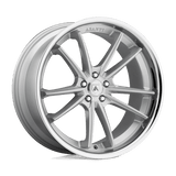 Asanti Black ABL-23 SIGMA Brushed Silver W/ Chrome Lip 20x9 +35 5X112 72.6