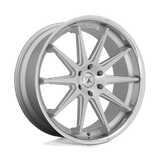 Asanti Black ABL-29 EMPEROR Brushed Silver W/ Chrome Lip 24x10 +30 6X139.7 100.5