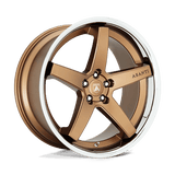 Asanti Black ABL31 REGAL Satin Bronze W/ Chrome Lip 20x10.5 +20 5X115 72.6