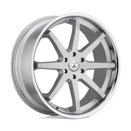 Asanti Black ABL-32 KAISER Brushed Silver W/ Chrome Lip 20x9 +30 5X127 71.5
