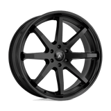 Asanti Black ABL-32 KAISER Satin Black W/ Gloss Black Lip 24x10 +30 6X135 87.1