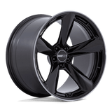 American Racing TTF Gloss Black W/ Ddt Lip 20x11 +43 5X120 74.1