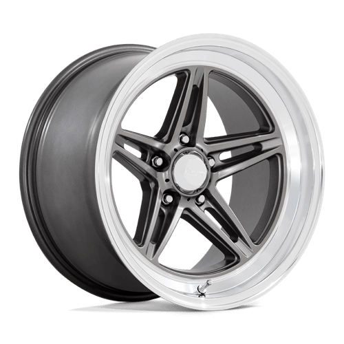 American Racing Vintage VN514 GROOVE Anthracite W/ Diamond Cut Lip 18x10 +0 5X127 78.1
