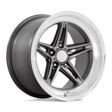American Racing Vintage VN514 GROOVE Anthracite W/ Diamond Cut Lip 18x7 +0 5X120.65 72.56