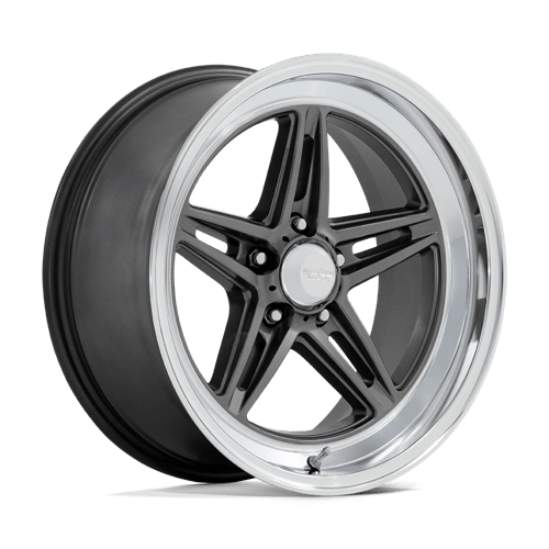 American Racing Vintage VN514 GROOVE Anthracite W/ Diamond Cut Lip 20x8.5 +6 5X120.65 72.56