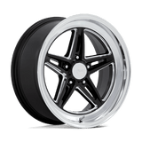 American Racing Vintage VN514 GROOVE Gloss Black W/ Diamond Cut Lip 18x10 +12 5X127 78.1