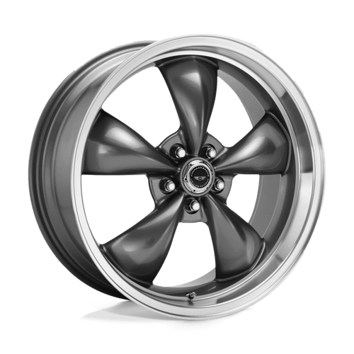 American Racing AR105 TORQ THRUST M Anthracite W/ Machined Lip 18x9 +34 5X114.3 72.6