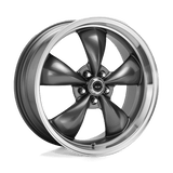 American Racing AR105 TORQ THRUST M Anthracite W/ Machined Lip 18x9 +34 5X114.3 72.6