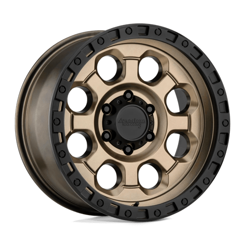 American Racing AR201 Matte Bronze W/ Black Lip 17x9 -12 8X165.1 125.5