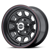 American Racing AR767 Gloss Black W/ Stripes 16x7 +0 5X139.7 108