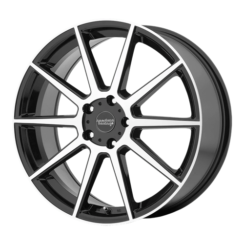 American Racing AR908 Gloss Black W/ Machined Face 18x8 +40 5X114.3 72.6