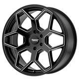 American Racing AR916 Gloss Black Milled 22x9 +15 6X139.7 106.25