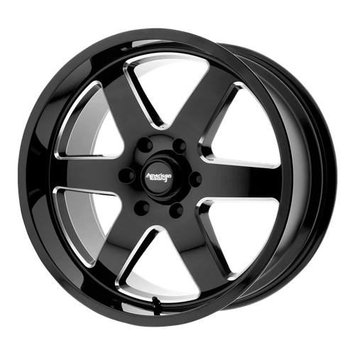 American Racing AR926 PATROL Gloss Black Milled 18x9 +12 8X165.1 126.2