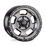 American Racing AR969 ANSEN OFFROAD Satin Black Machined W/ Satin Black Ring 17x8.5 +25 5X127 72.6
