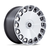 Asanti Black AB045 ARISTOCRAT Gloss Platinum Bright Mach Fc 24x10 +35 5X112/5X120 74.1