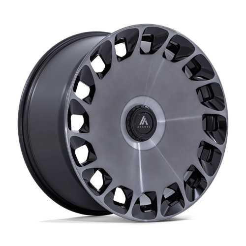 Asanti Black AB045 ARISTOCRAT Gloss Black Machined Fc W/ Ddt 24x10 +35 5X120 72.56