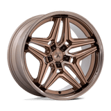 Asanti Black AB046 DUKE Platinum Bronze 22x10.5 +18 5X115 72.56