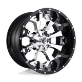 Fuel D246 ASSAULT Chrome Plated Gloss Black Lip 20x10 -18 8X170 125.1