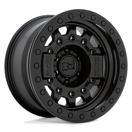 Black Rhino Hard Alloys AVENGER BEADLOCK Matte Black W/ Black Hardware 17x8.5 -32 5X127 71.6