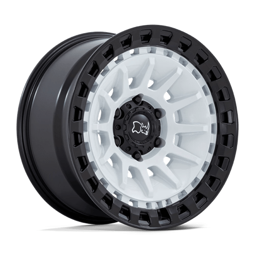 Black Rhino Hard Alloys BARRAGE Gloss White On Matte Black 18x9 +0 5X127 71.5