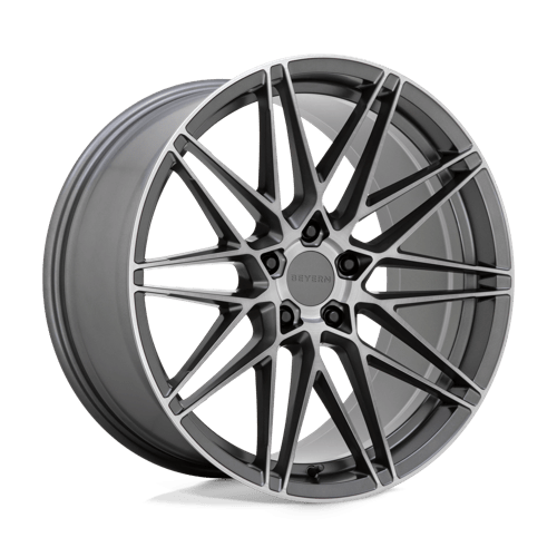 Beyern DAMON Matte Gunmetal W/ Brushed Face 19x9.5 +25 5X120 74.1