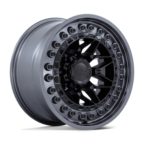 Black Rhino Hard Alloys ALPHA Matte Black W/ Gunmetal Lip 17x9 +0 6X139.7 106.1