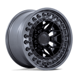 Black Rhino Hard Alloys ALPHA Matte Black W/ Gunmetal Lip 17x9 +0 6X139.7 106.1