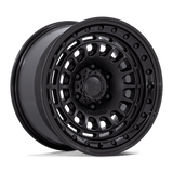 Black Rhino Hard Alloys BR014 SAHARA Matte Black W/ Gloss Black Lip 17x9 -12 6X114.3 66.06