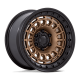 Black Rhino Hard Alloys BR014 SAHARA Matte Bronze W/ Gloss Black Lip 17x9 +0 6X135 87.1