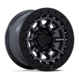 Black Rhino Hard Alloys BR016 TUSK Matte Gunmetal W/ Black Rock Guard 17x8.5 +0 6X139.7 106.1